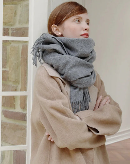 Solid Cashmere Scarf – Winter Essential