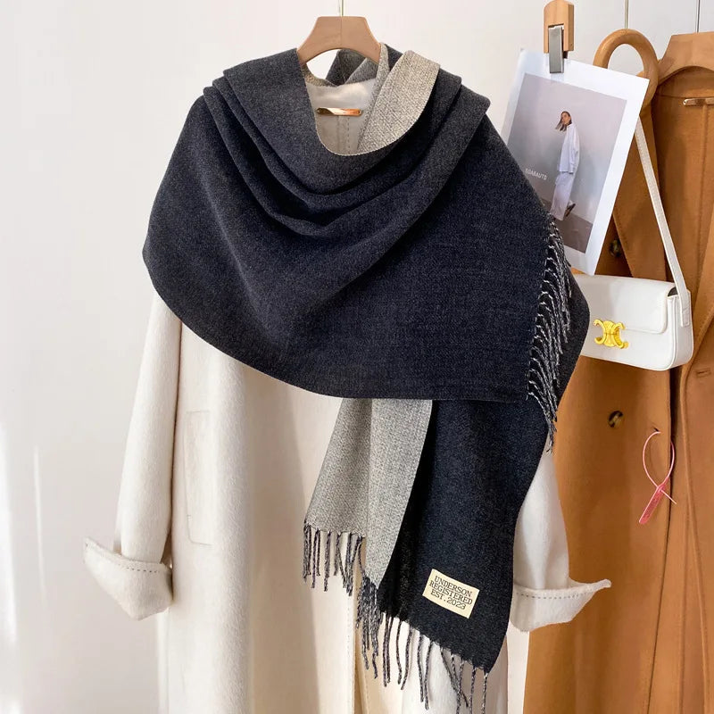 Winter Poncho Shawl Cashmere Scarf for Women RIAZ EXPRESS