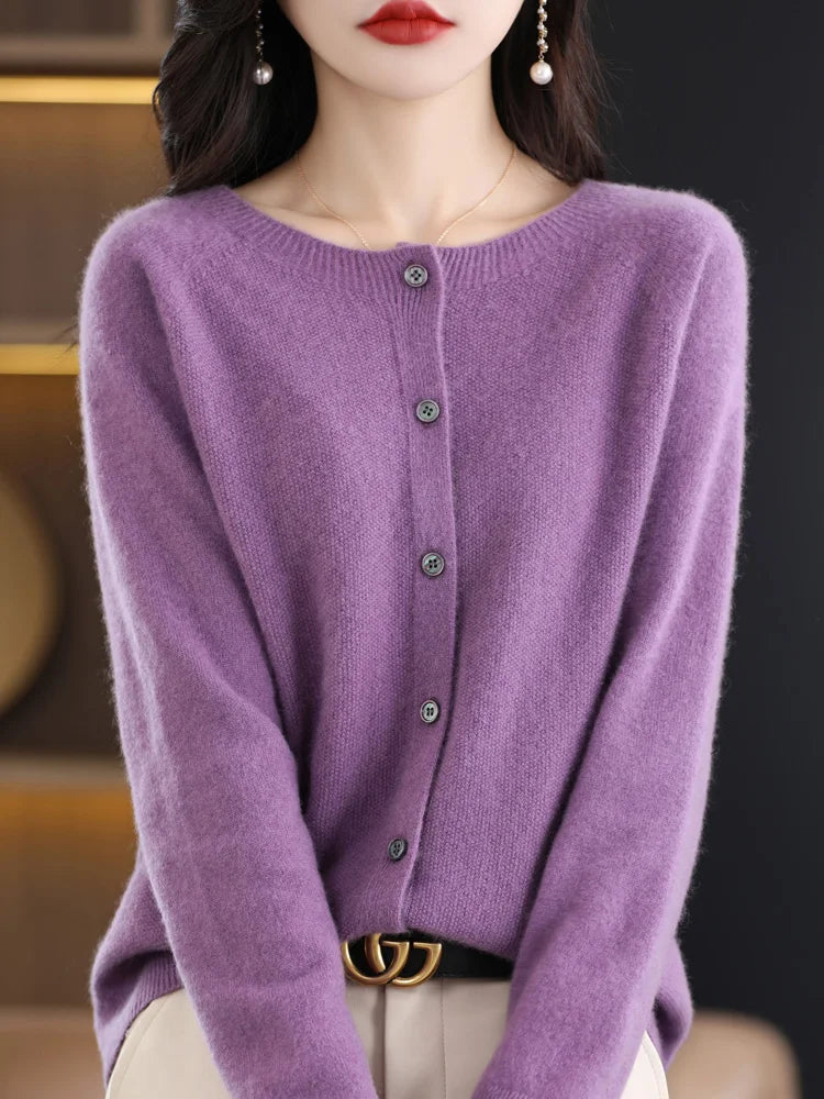 Merino Wool Cardigan – Women’s Chic Knitwear