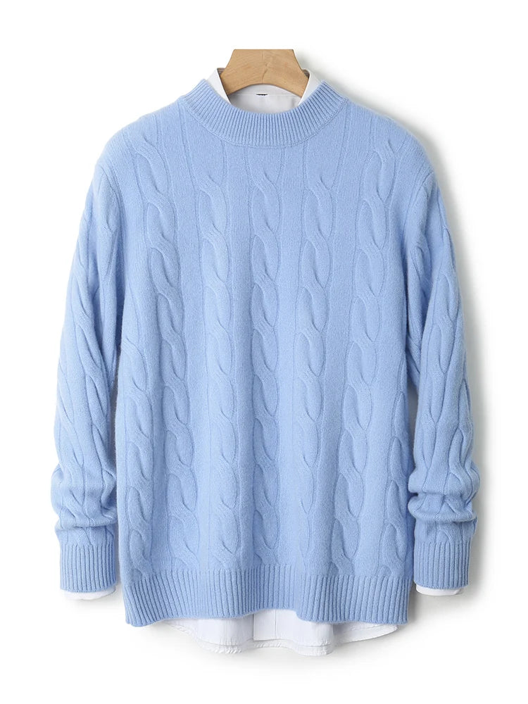 Men’s Wool Half-High Collar Sweater