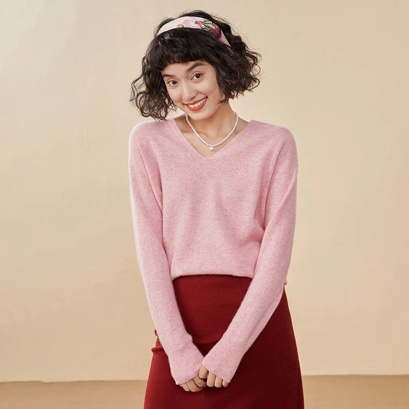 Pure Cashmere V-Neck Sweater