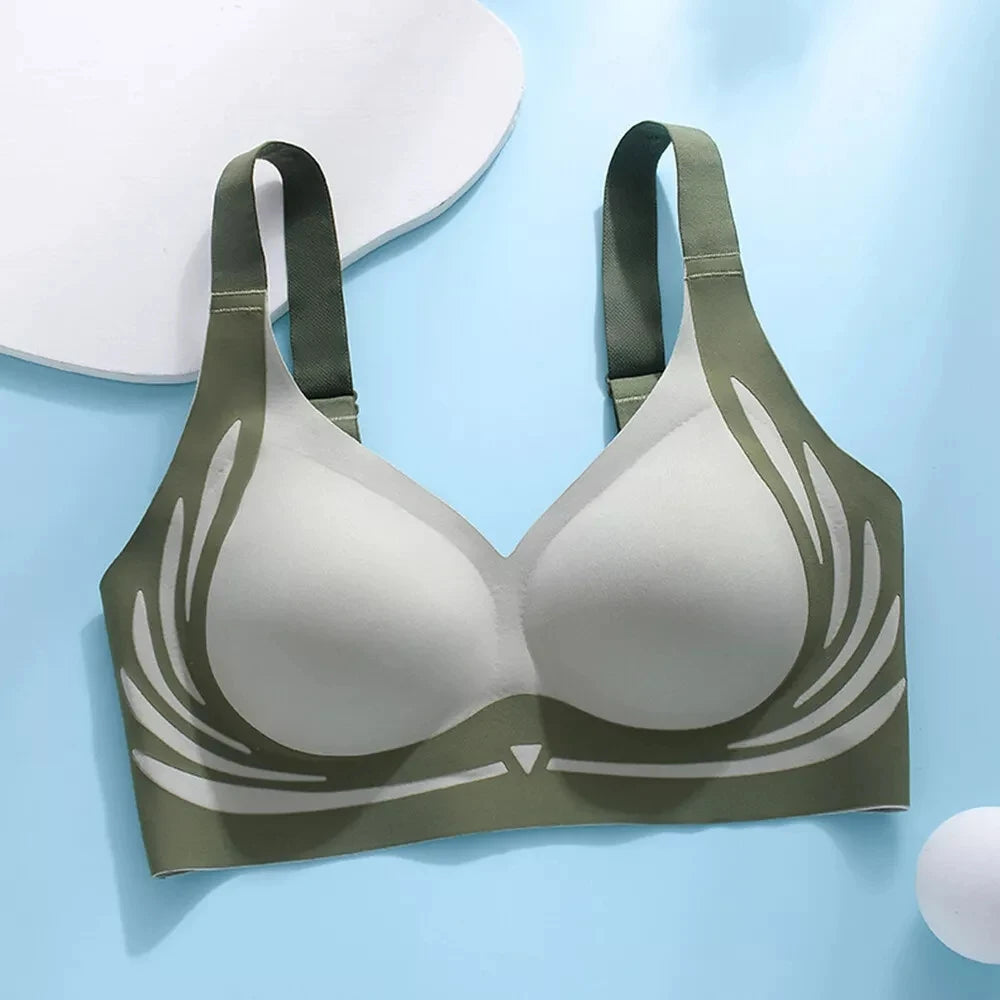 Seamless V-Neck Comfort Bra