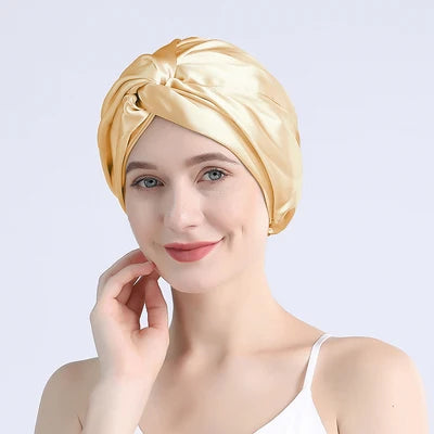 Bonnet Turban en Soie de Mûrier 100 %