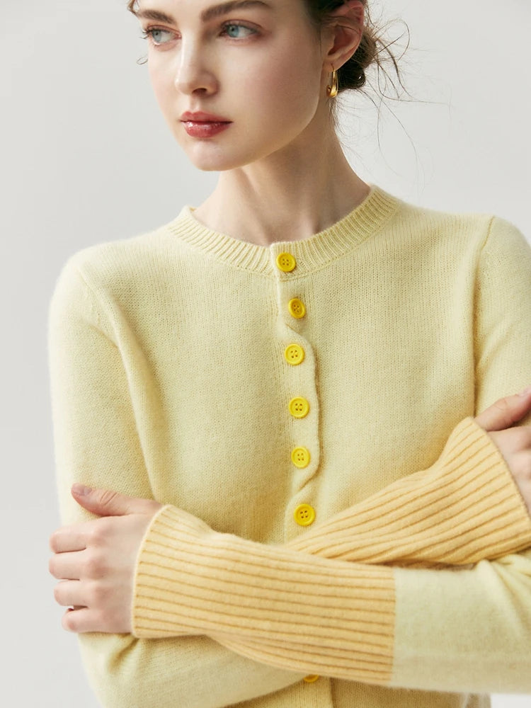 Cashmere Cardigan Round Neck – Autumn/Winter
