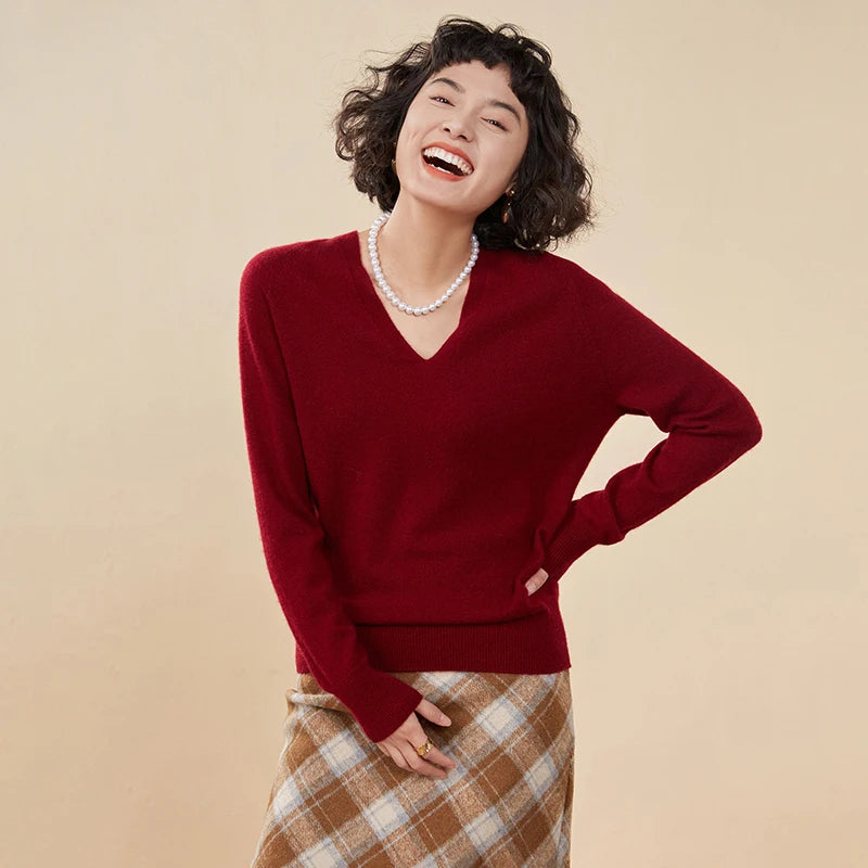 Pure Cashmere V-Neck Sweater