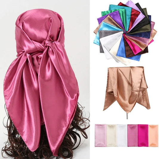 Luxury Silk Satin Scarf 90x90