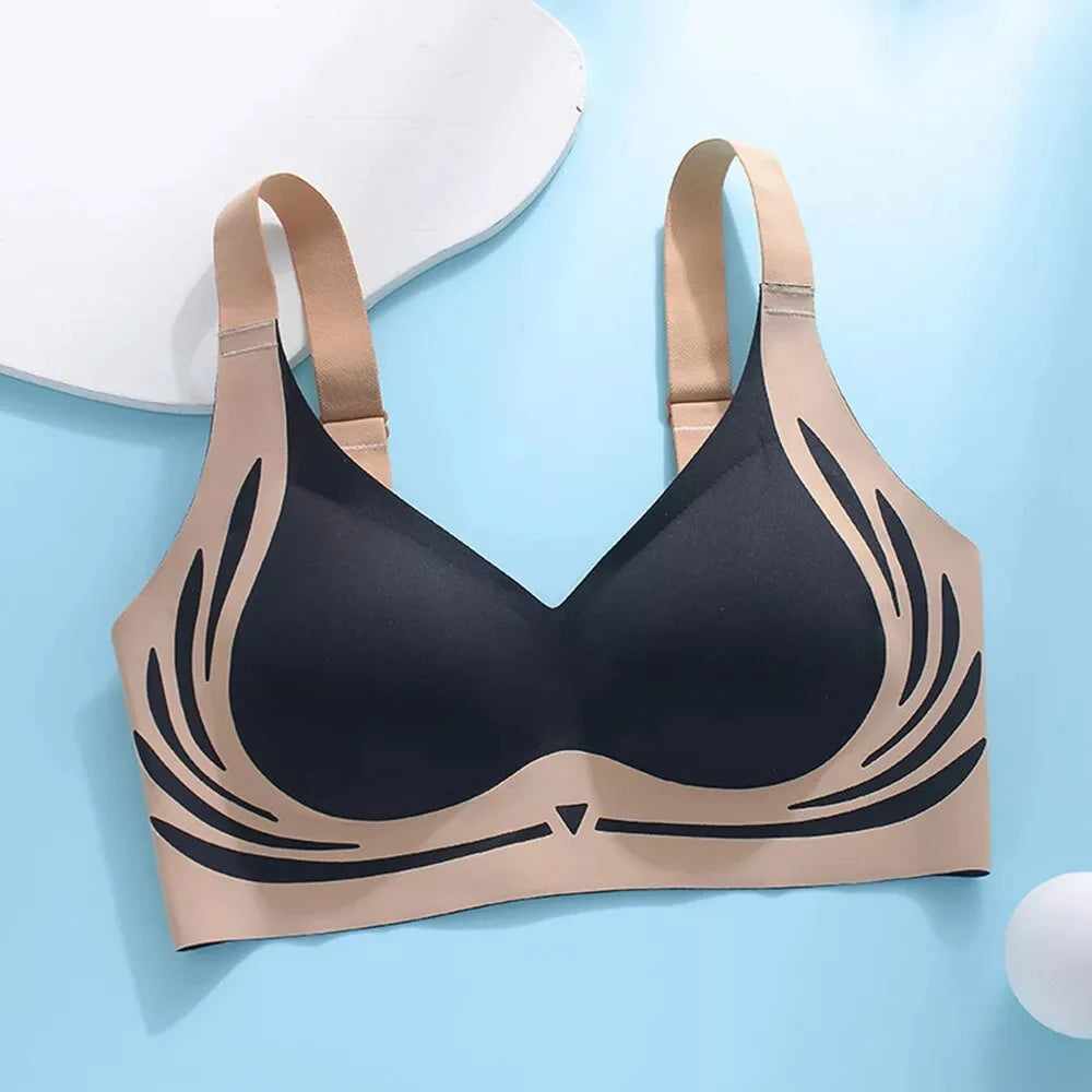 Seamless V-Neck Comfort Bra