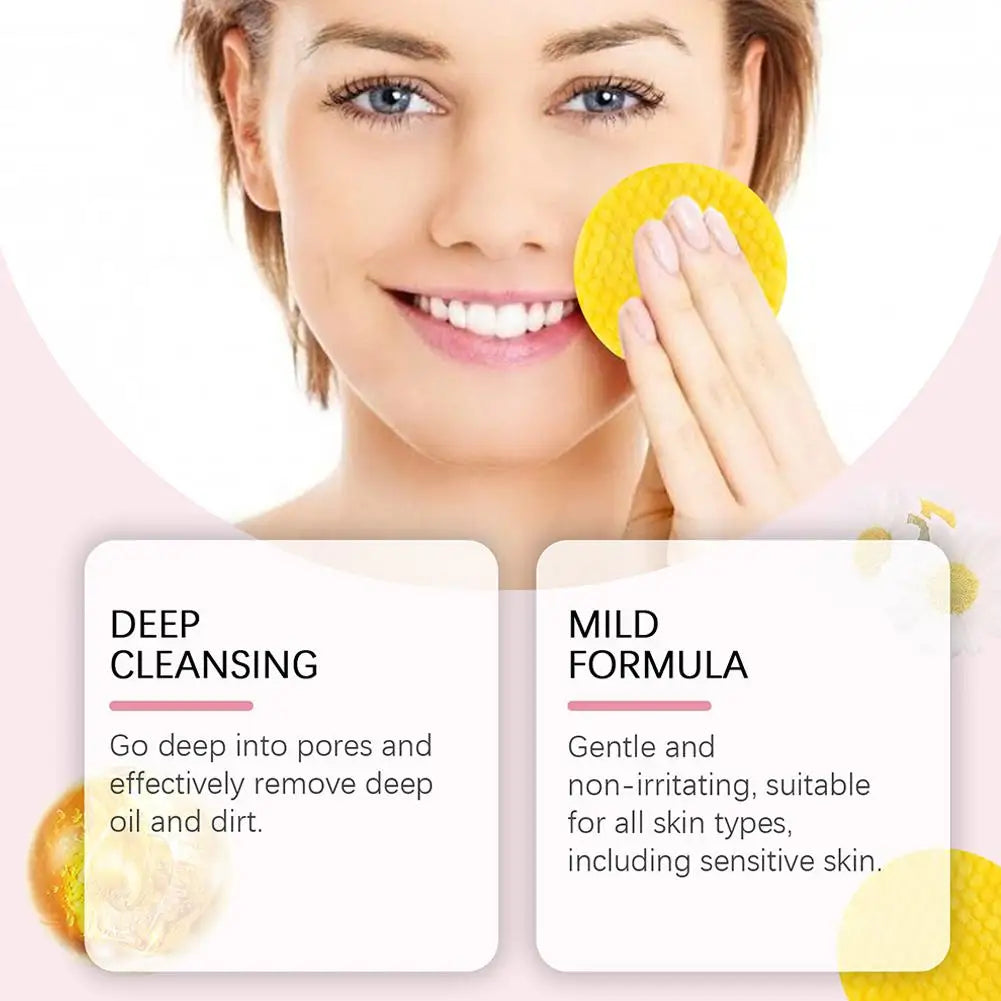 Kojic Acid Turmeric Cleansing Pads – Exfoliating Facial Sponges (50pcs)