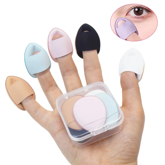 Powder Sponge 5/10Pcs Mini Finger Puff Foundation