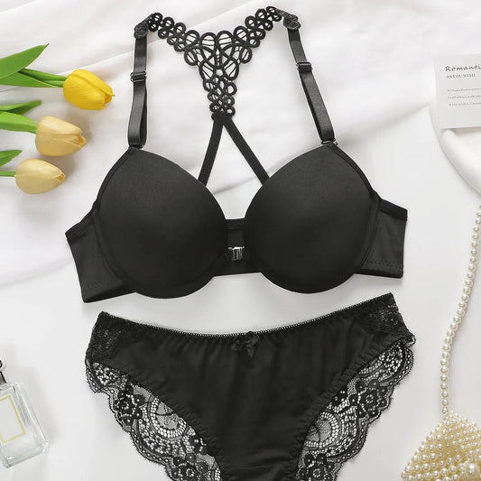 Front Buckle Push-Up Bra Set