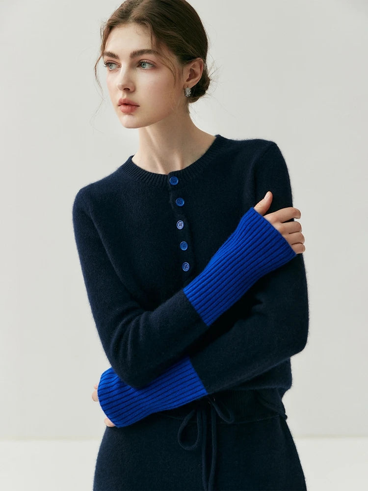 Cashmere Cardigan Round Neck – Autumn/Winter