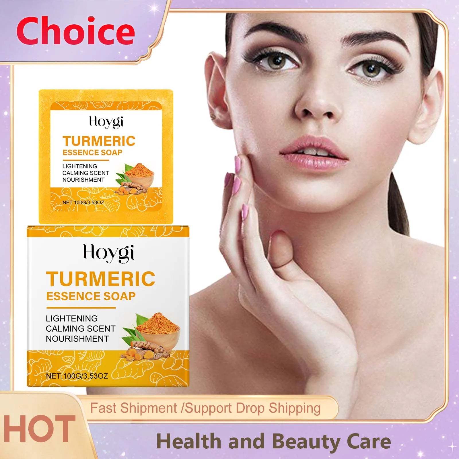 Natural Turmeric Face & Body Bar riazexpress