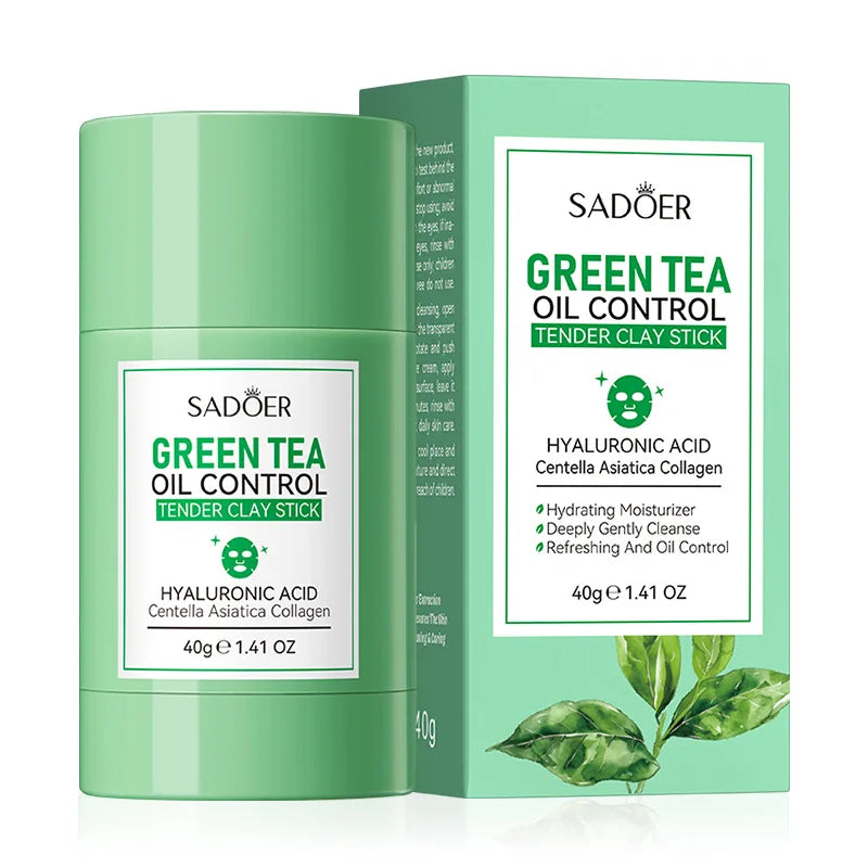 SADOER Green Tea & Rose Mud Mask Stick – Deep Cleansing Clay