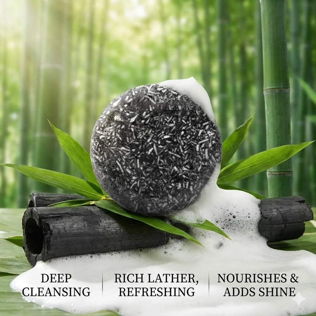 Bamboo Charcoal Shampoo Bar