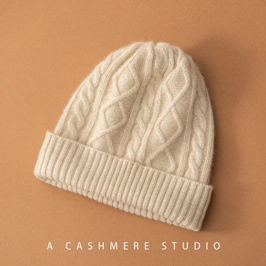 Cashmere Knit Beanie – Women’s Winter Hat