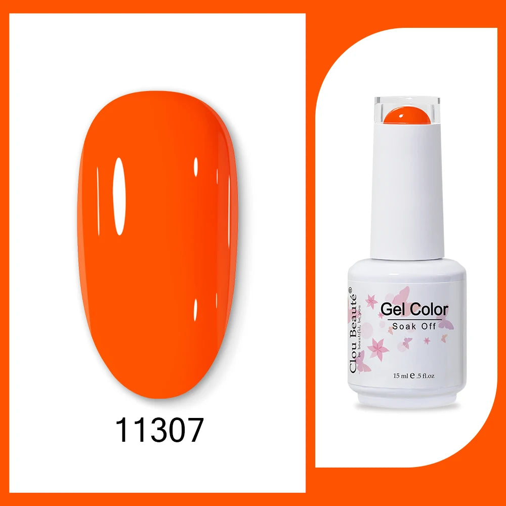 Clou Beaute Neon Gel Polish 15ml – Semi Permanent UV/LED