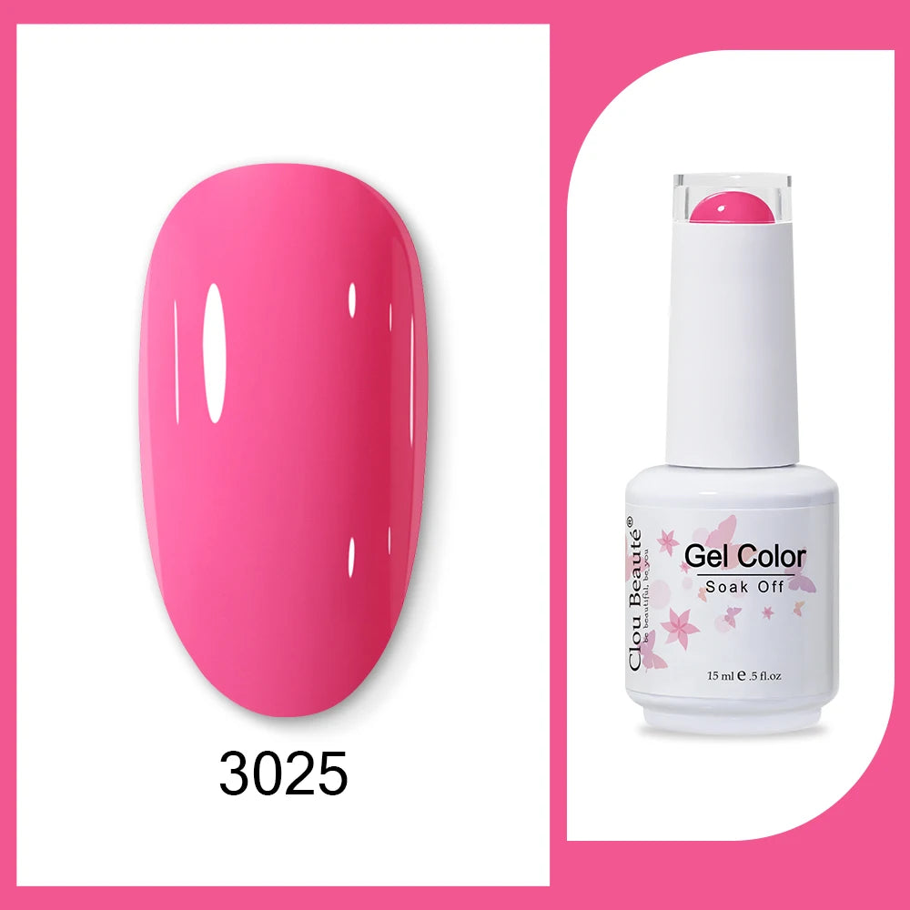 Clou Beaute Neon Gel Polish 15ml – Semi Permanent UV/LED
