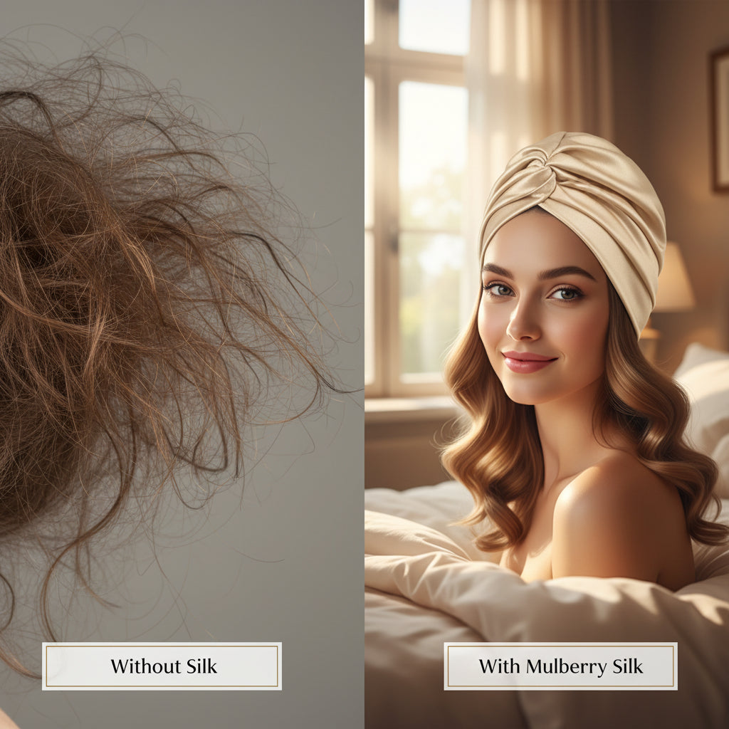Bonnet Turban en Soie de Mûrier 100 %