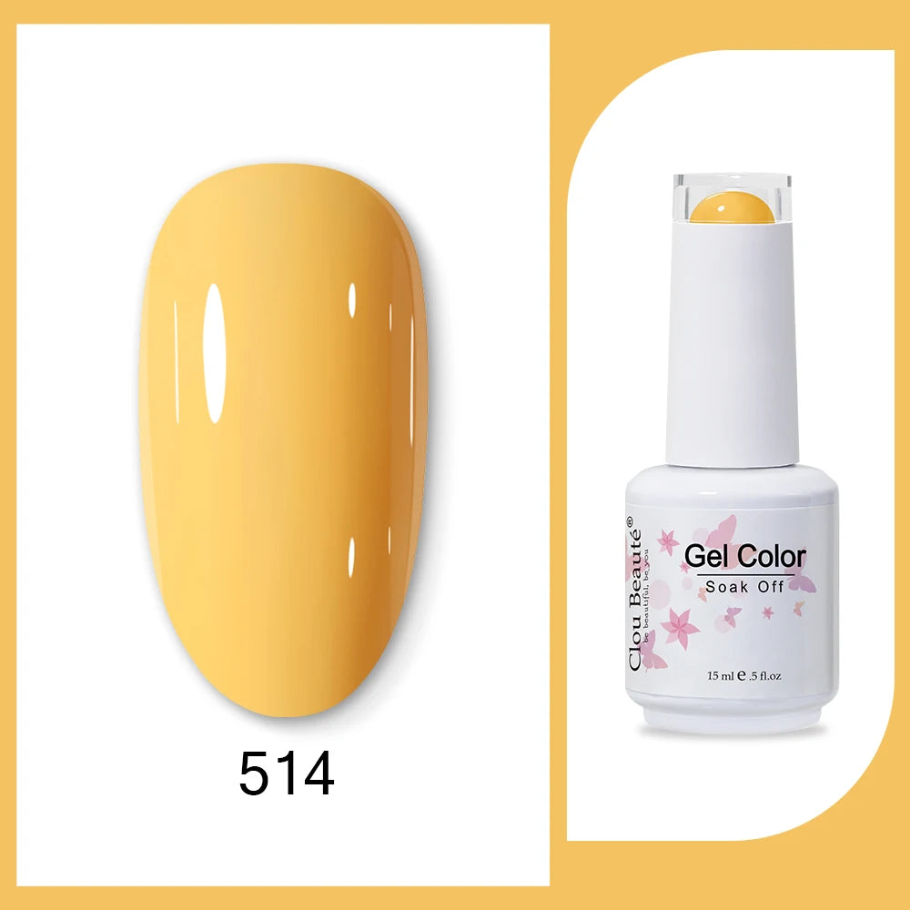 Clou Beaute Neon Gel Polish 15ml – Semi Permanent UV/LED