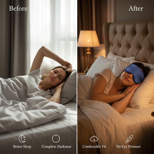 Masque de Sommeil 3D en Soie Naturelle