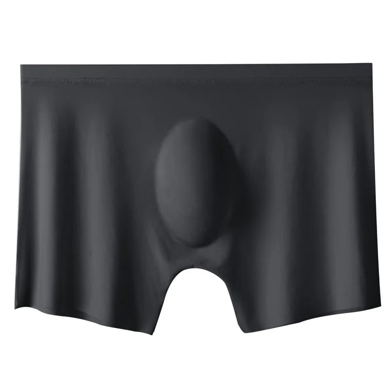 Men's Ice Silk Seamless Boxer Shorts - Ultra-Thin, Breathable Comfort