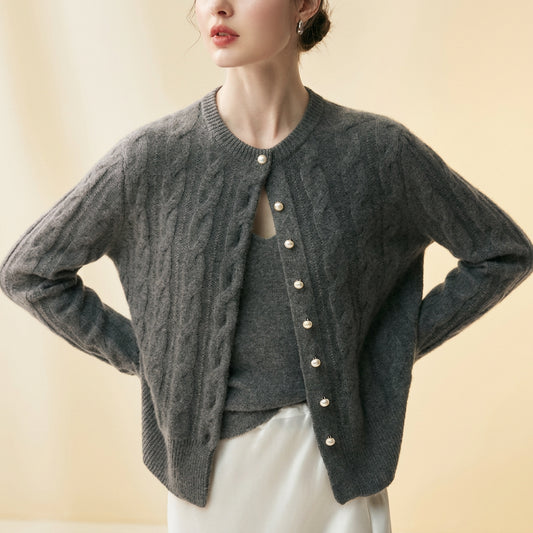 Cardigan Heritage en Cachemire