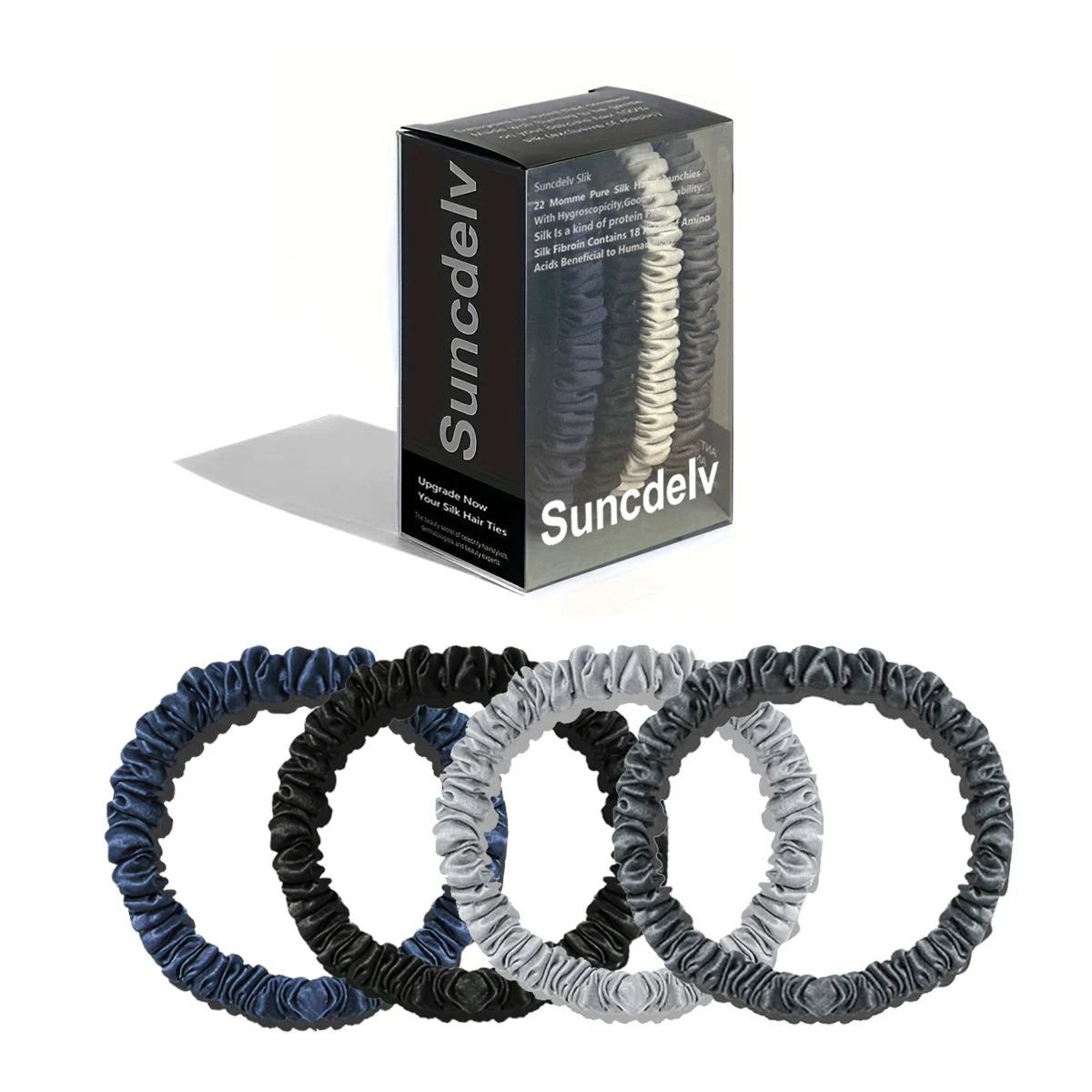 Mulberry Silk Scrunchies Set