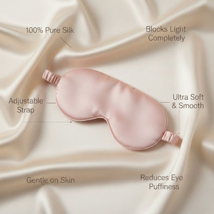 Masque de Sommeil 3D en Soie Naturelle
