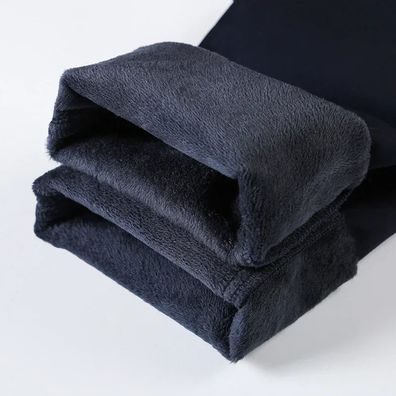 Men's Winter Fleece Fluff Thicken Warm Pants: Style Meets Comfort