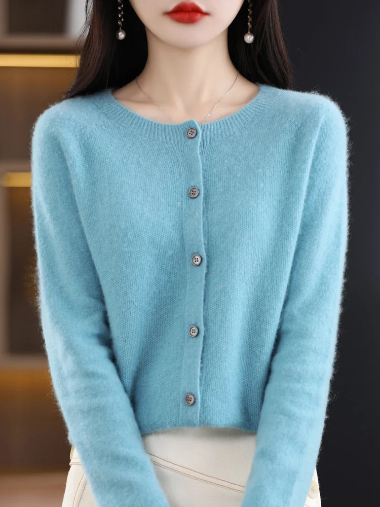 Merino Wool Cardigan – Women’s Chic Knitwear