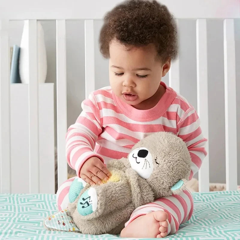 Breathing Bear Baby Soothing Otter Plush Toy The Perfect Sleep Companion for Your Little One