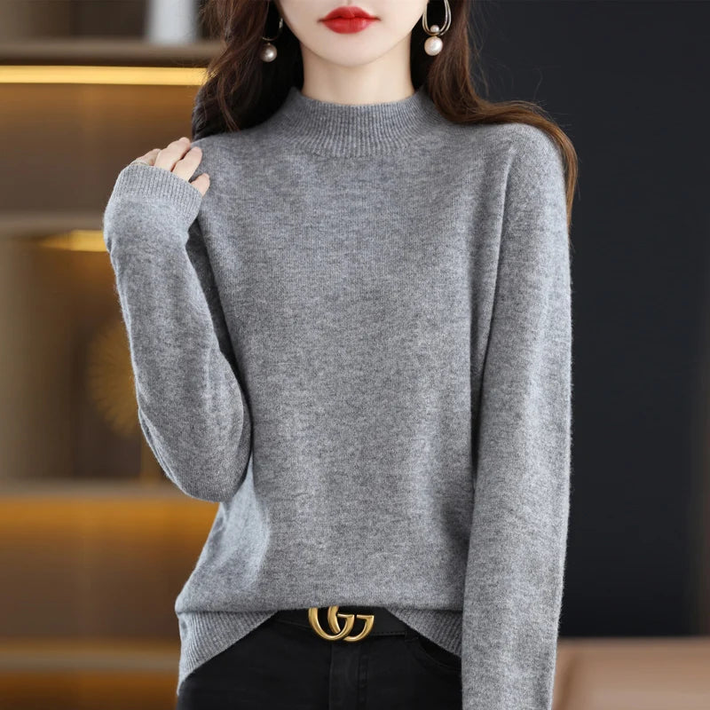 Merino Cashmere Sweater – Women’s Long-Sleeve Pullover