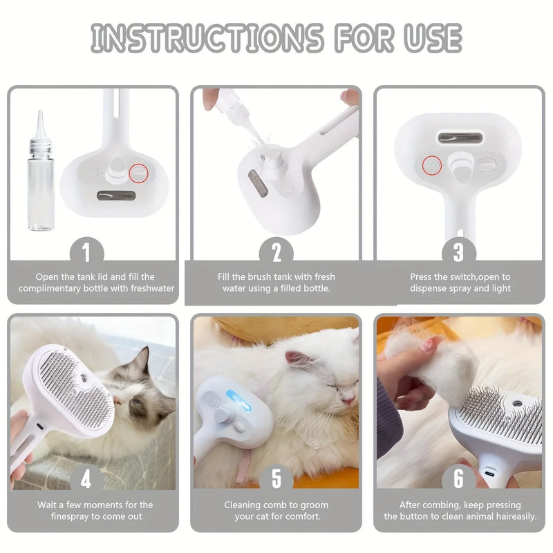 3-in-1 Electric Pet Cleaning Brush: Groom, Clean, and Pamper Your Pet