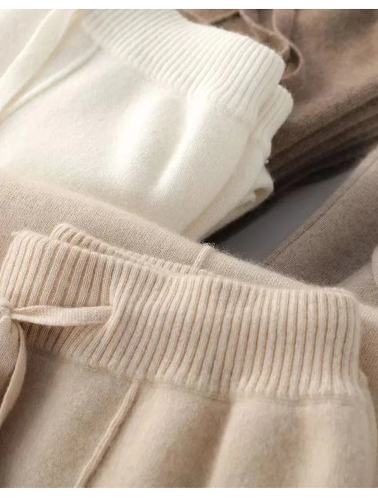 LTYQIN Wool Wide Leg Pants