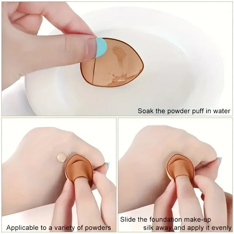 Powder Sponge 5/10Pcs Mini Finger Puff Foundation