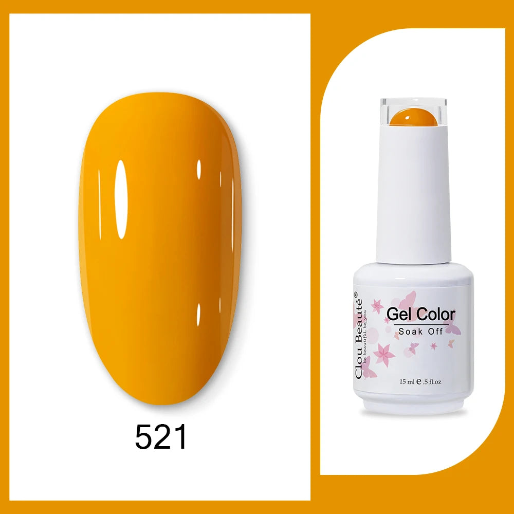 Clou Beaute Neon Gel Polish 15ml – Semi Permanent UV/LED