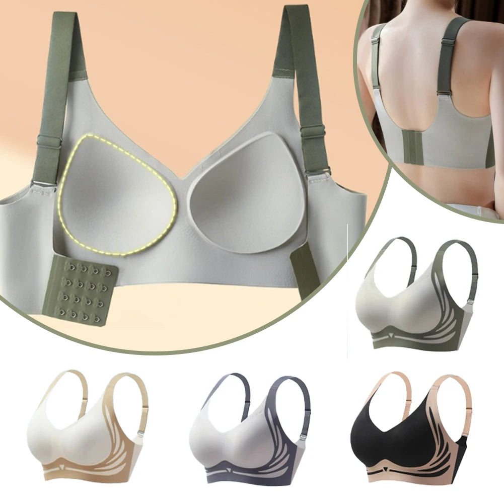 Seamless V-Neck Comfort Bra