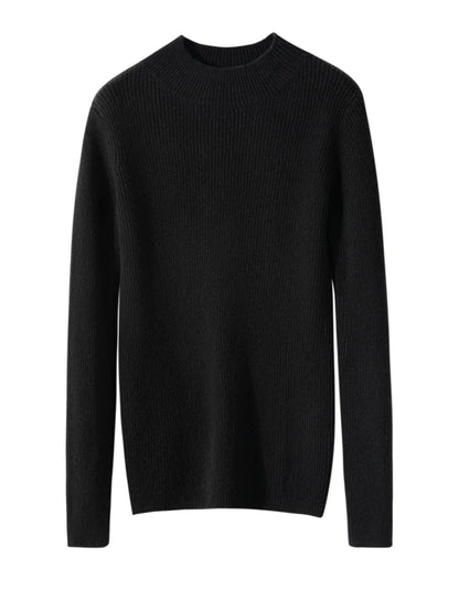 Cashmere Mock Neck Jumper – Slim Fit