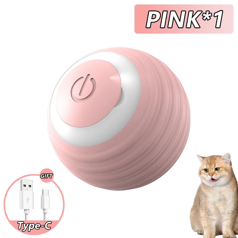 Smart Rolling Cat Toy - Interactive Ball