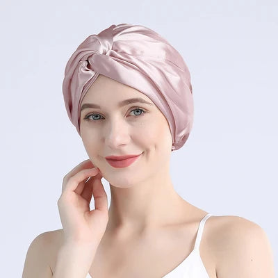 Bonnet Turban en Soie de Mûrier 100 %