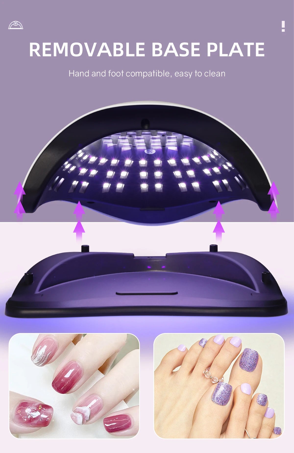 UV LED Nail Lamp 380W – Fast Gel Dryer for Home & Salon