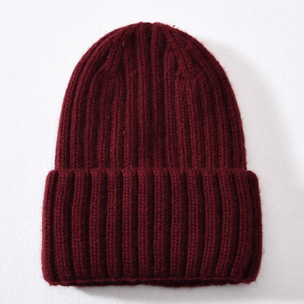 Satin-Lined Winter Beanie – Cashmere Blend Knit