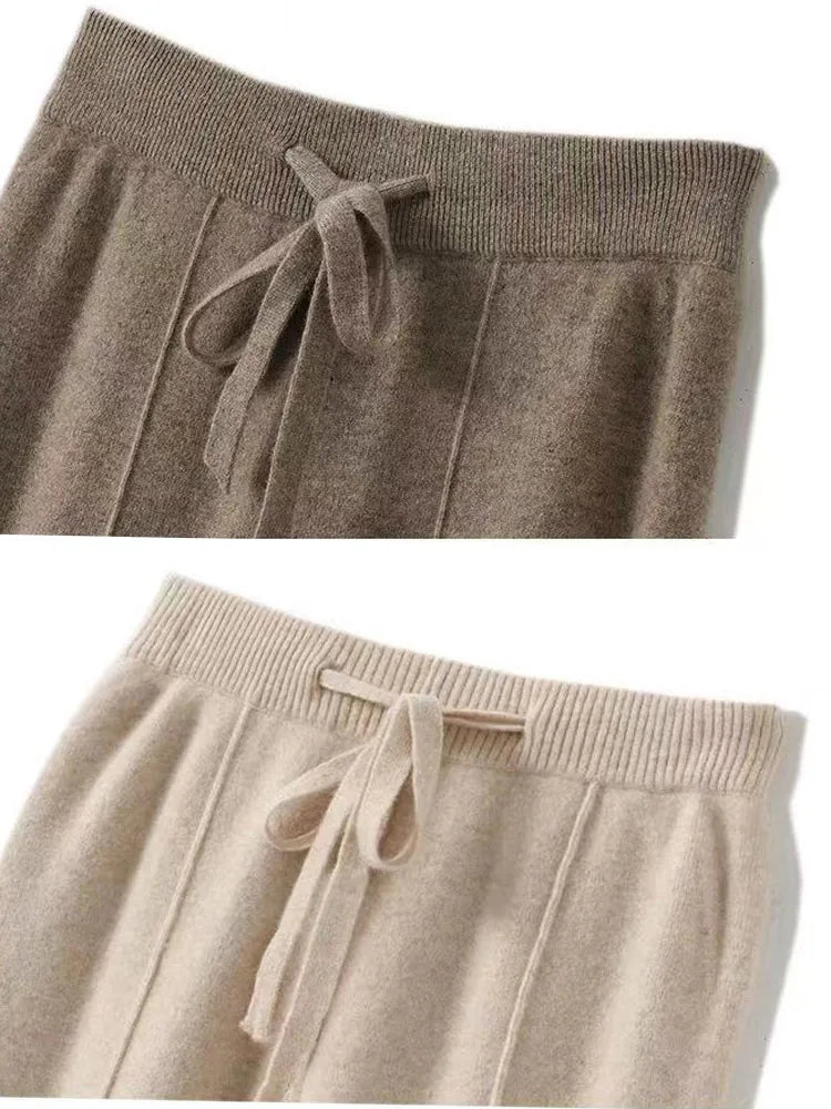 LTYQIN Wool Wide Leg Pants