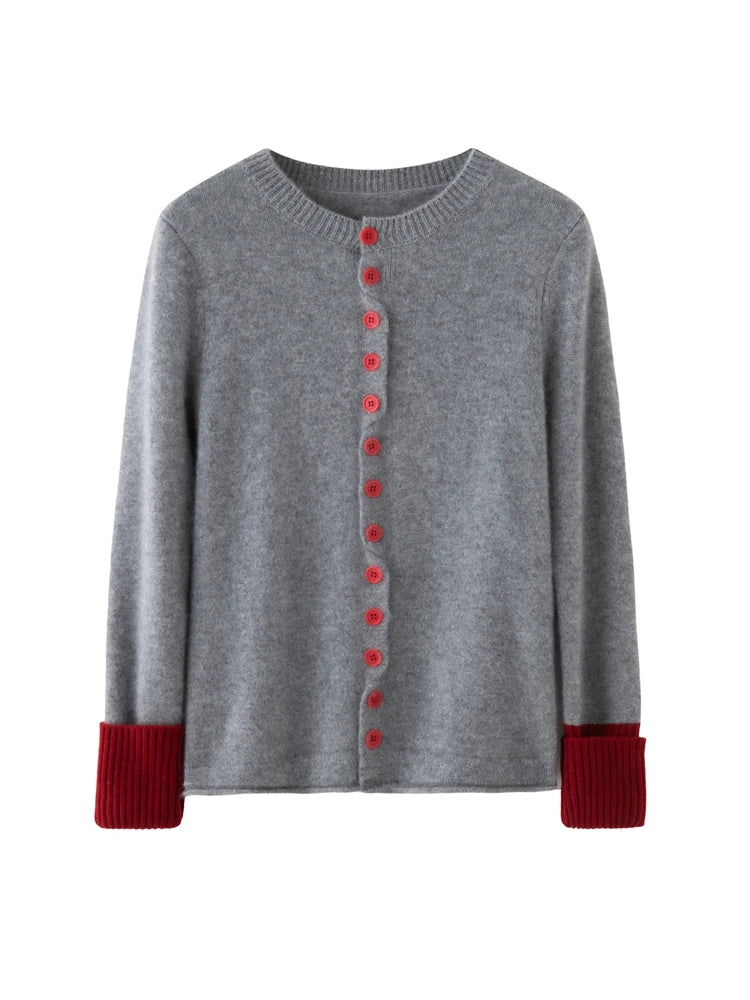 Cashmere Cardigan Round Neck – Autumn/Winter