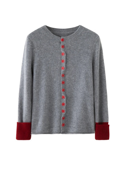 Cashmere Cardigan Round Neck – Autumn/Winter