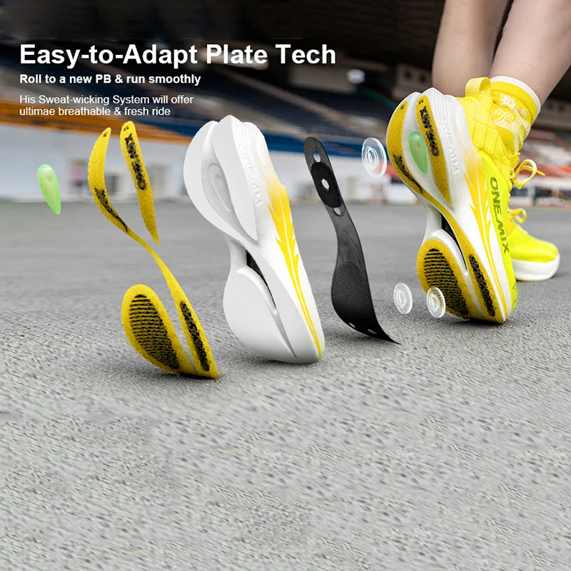 ONEMIX Carbon Plate Marathon Running Shoes – Ultra-Light Racing Sneakers