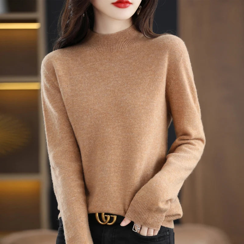 Merino Cashmere Sweater – Women’s Long-Sleeve Pullover