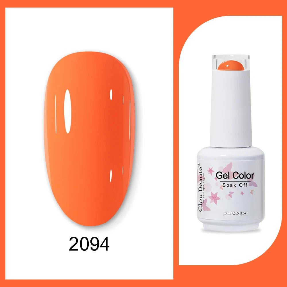 Clou Beaute Neon Gel Polish 15ml – Semi Permanent UV/LED