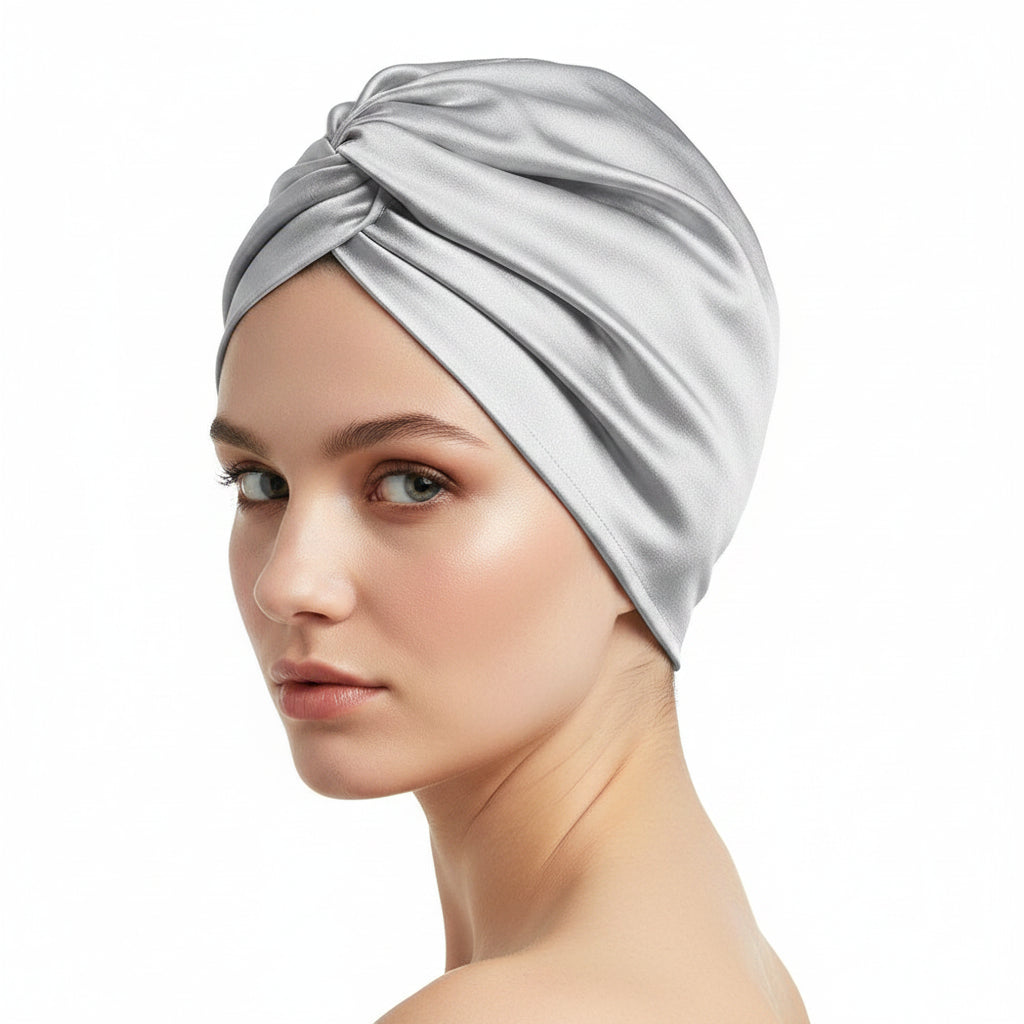 Bonnet Turban en Soie de Mûrier 100 %