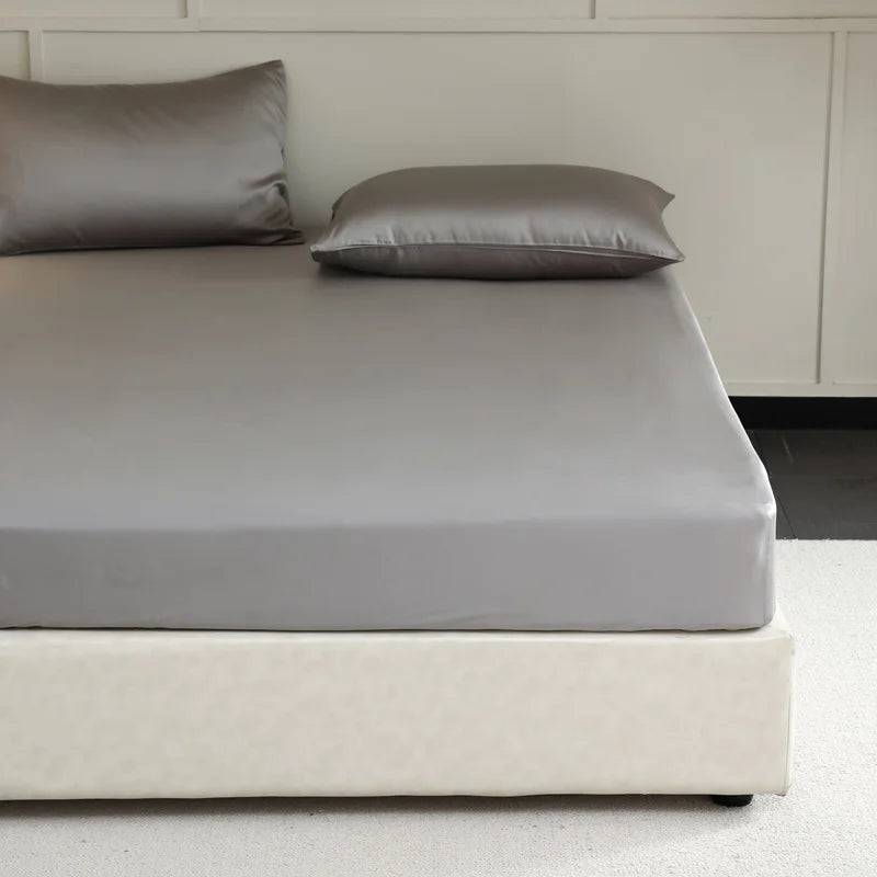 Drap-housse soyeux – Bonnet profond, 10 coloris